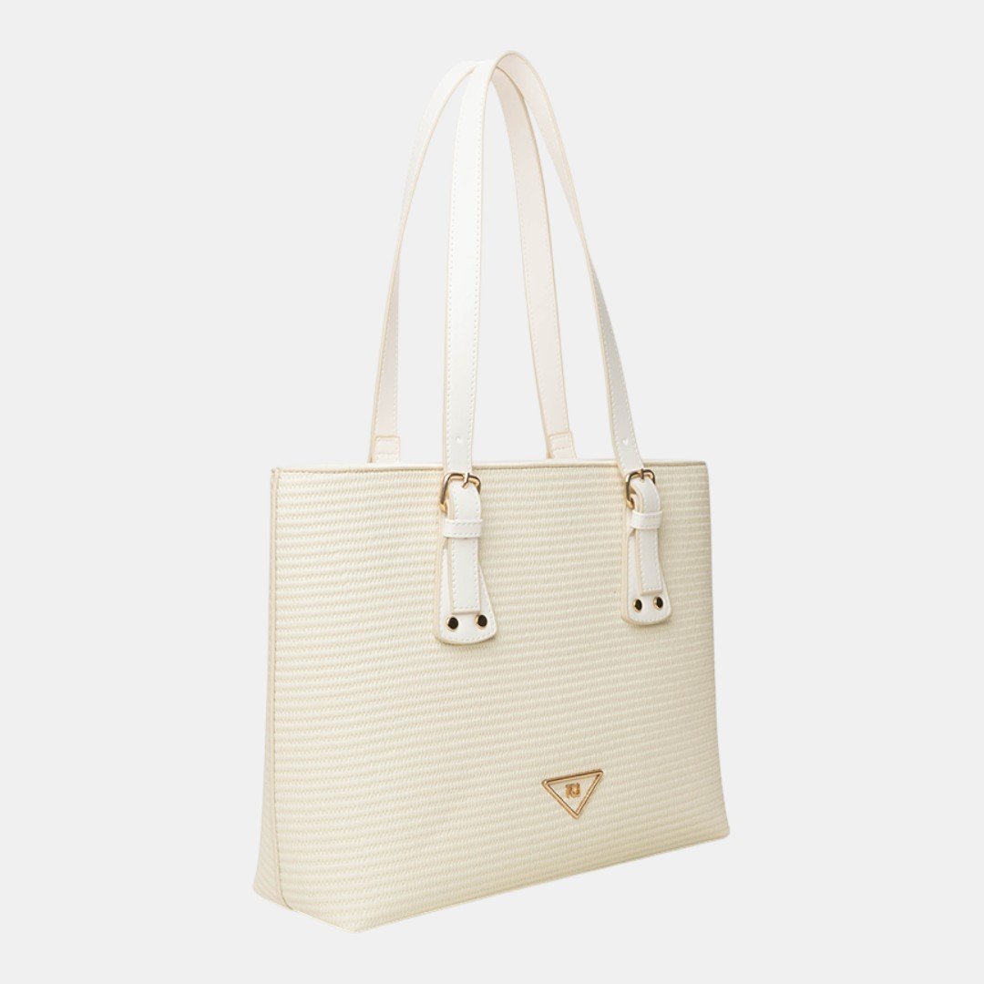 Bolsa Rafitthy Tote Elegance Off White Bege 2