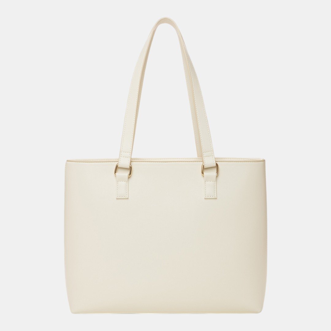 Bolsa Rafitthy Tote Elegance Croco Off White Bege 4