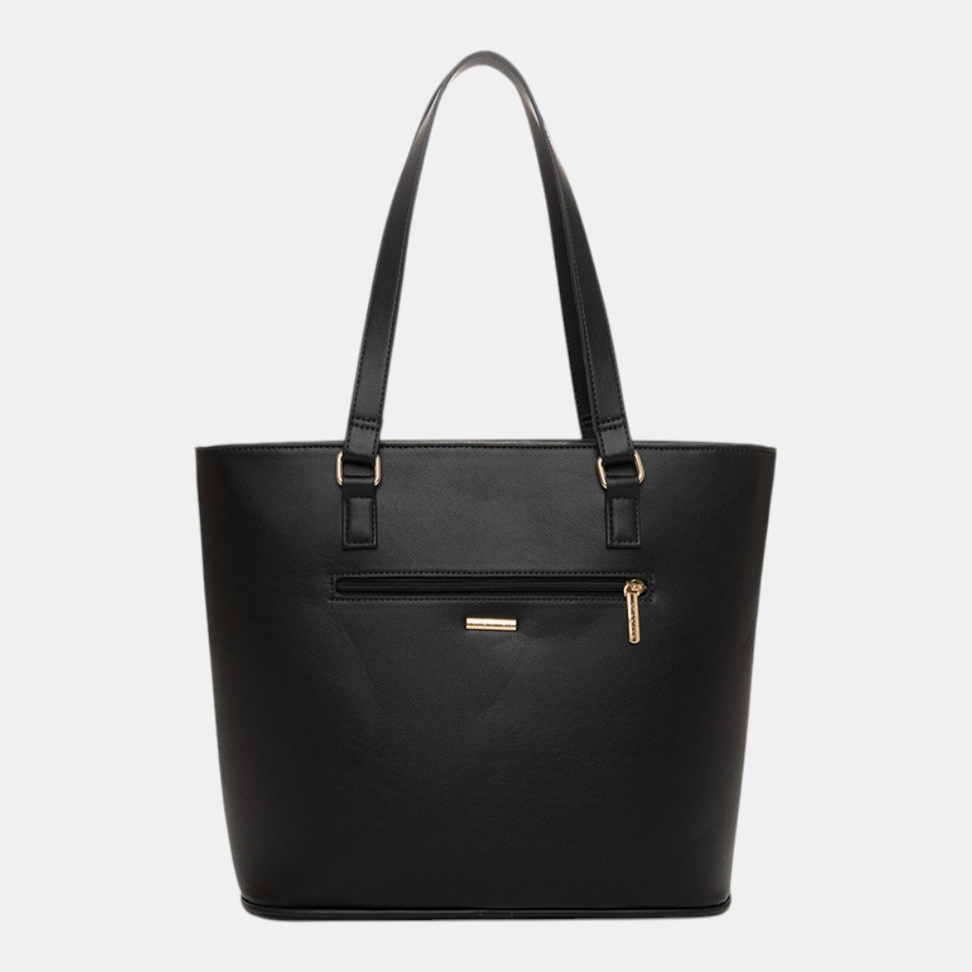Bolsa Rafitthy Tote Signature Tassel Preta Preto 4