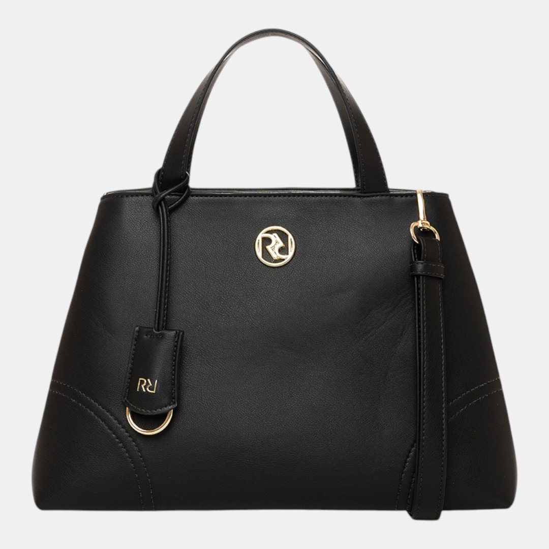 Bolsa Rafitthy Satchel Signature Duo Preta