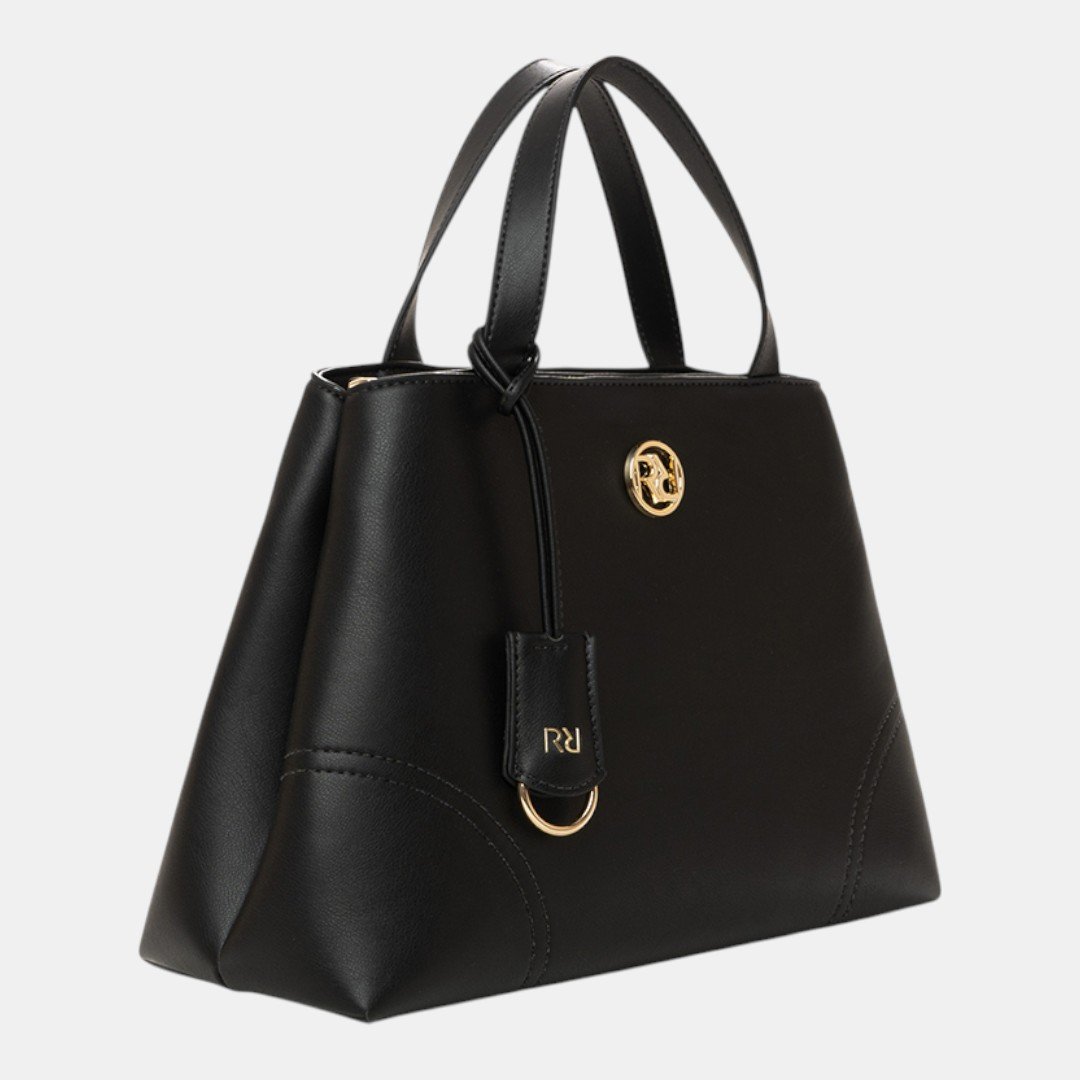 Bolsa Rafitthy Satchel Signature Duo Preta Preto 2