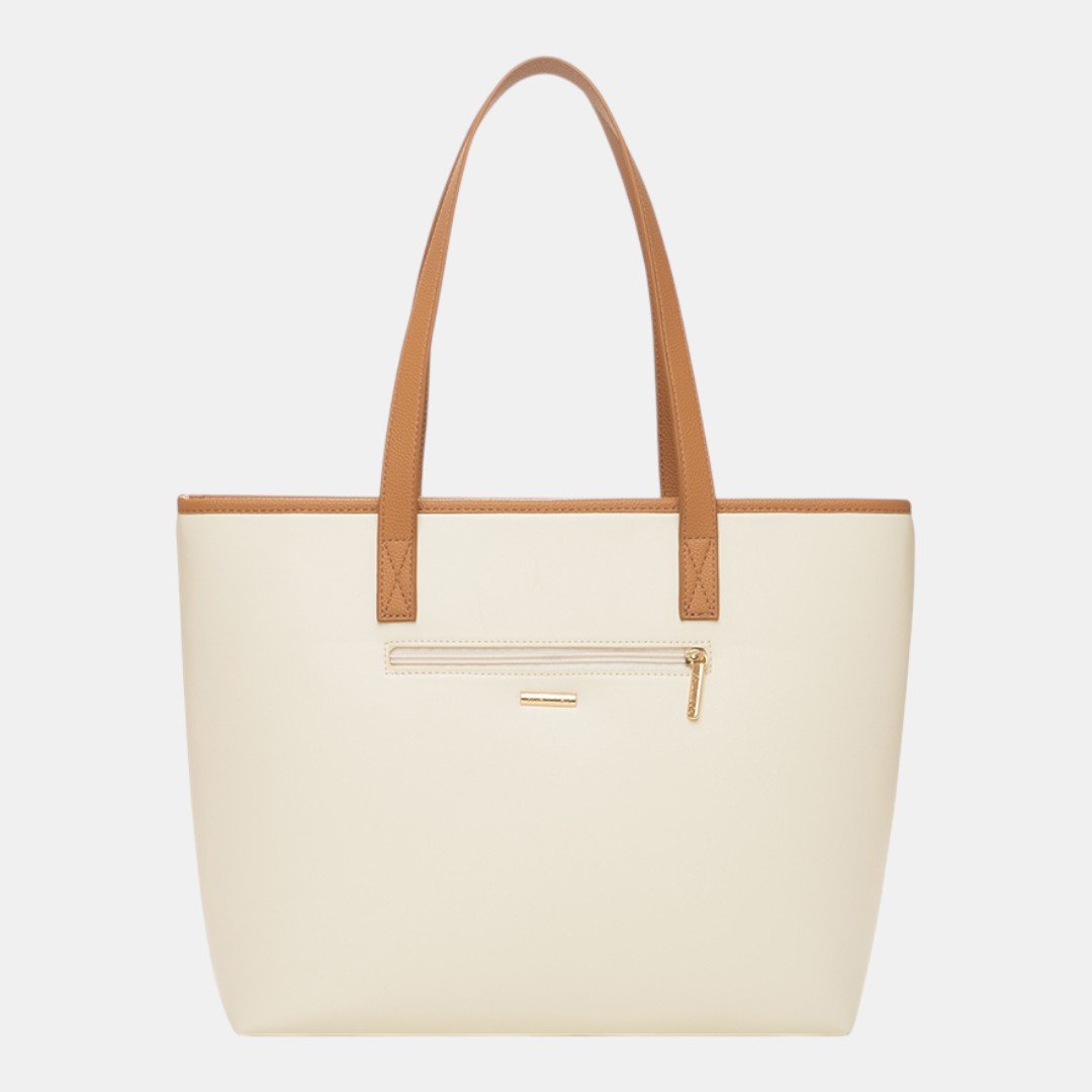 Bolsa Rafitthy Tote Tassel Essential Off com Caramelo Bege 4