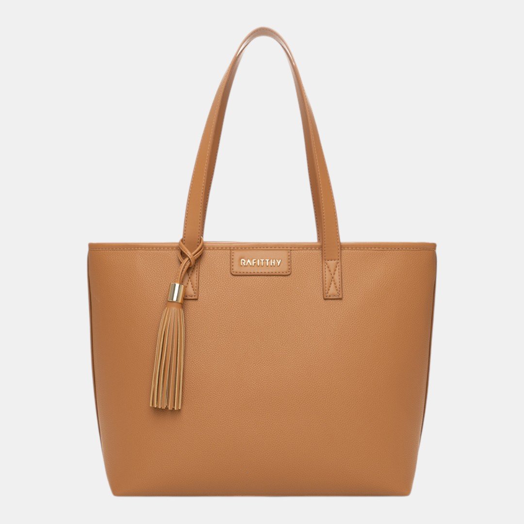 Bolsa Rafitthy Tote Tassel Essential Caramelo