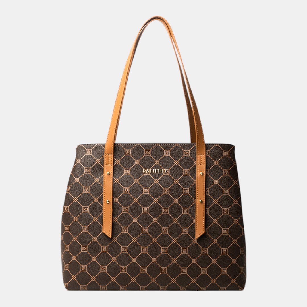 Bolsa Rafitthy Tote Minimal Luxe Marrom