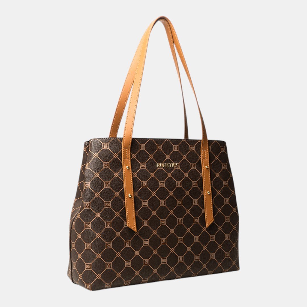 Bolsa Rafitthy Tote Minimal Luxe Marrom Marrom 2