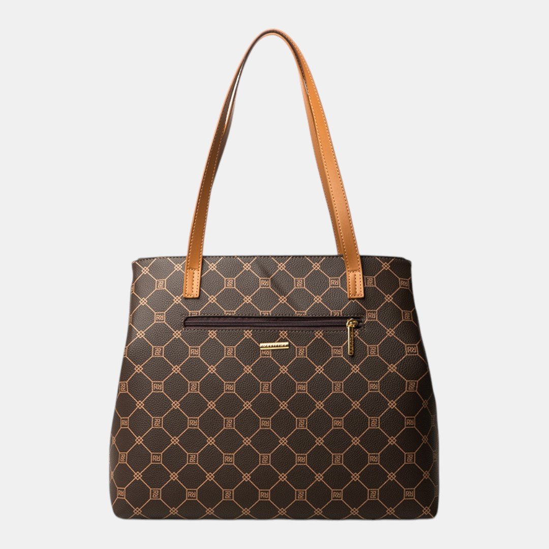 Bolsa Rafitthy Tote Minimal Luxe Marrom Marrom 3