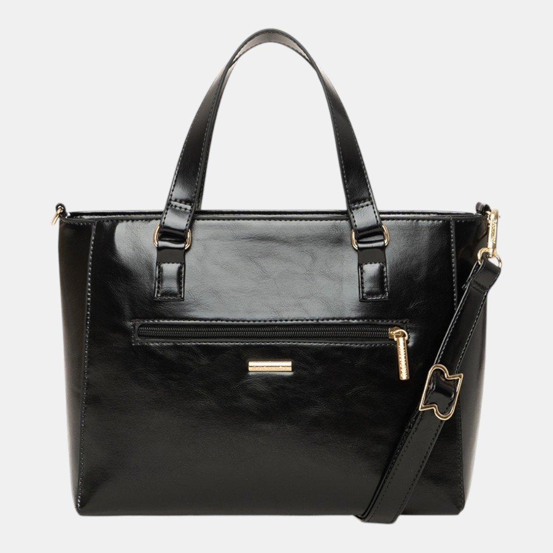 Bolsa Rafitthy Satchel Icon Charm Preta Preto 4
