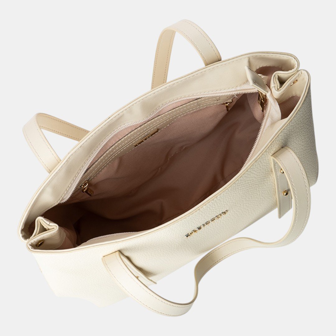 Bolsa Rafitthy Tote Minimal Luxe Off White Branco/Azul 3