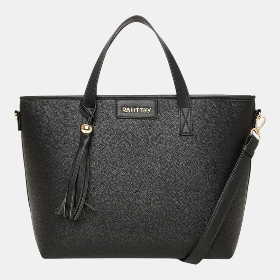 Bolsa Rafitthy Tote Tassel Urban Preta