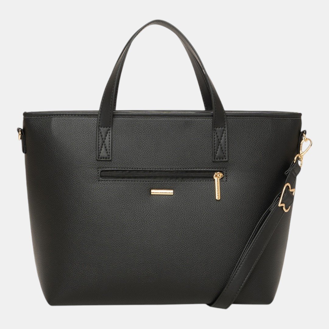 Bolsa Rafitthy Tote Tassel Urban Preta Preto 4
