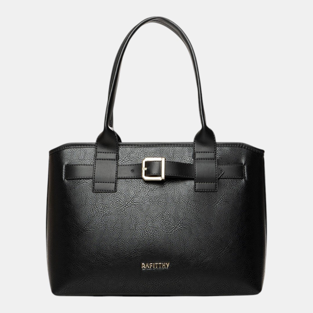 Bolsa Rafitthy Tote Belt Elegance Preta