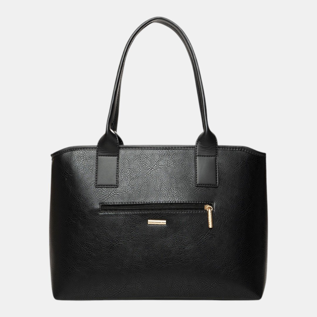 Bolsa Rafitthy Tote Belt Elegance Preta Preto 4