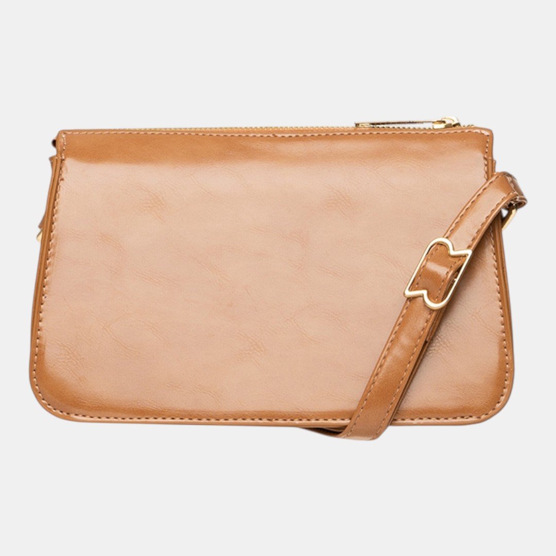 Bolsa Rafitthy Crossbody Tassel Glow Caramelo Marrom 4