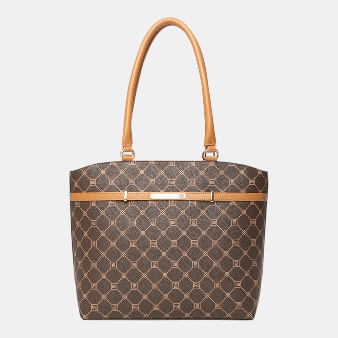 Bolsa Rafitthy Tote Classic Line Marrom