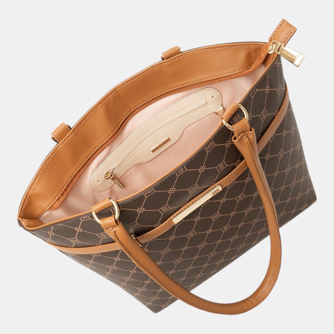 Bolsa Rafitthy Tote Classic Line Marrom Marrom 5