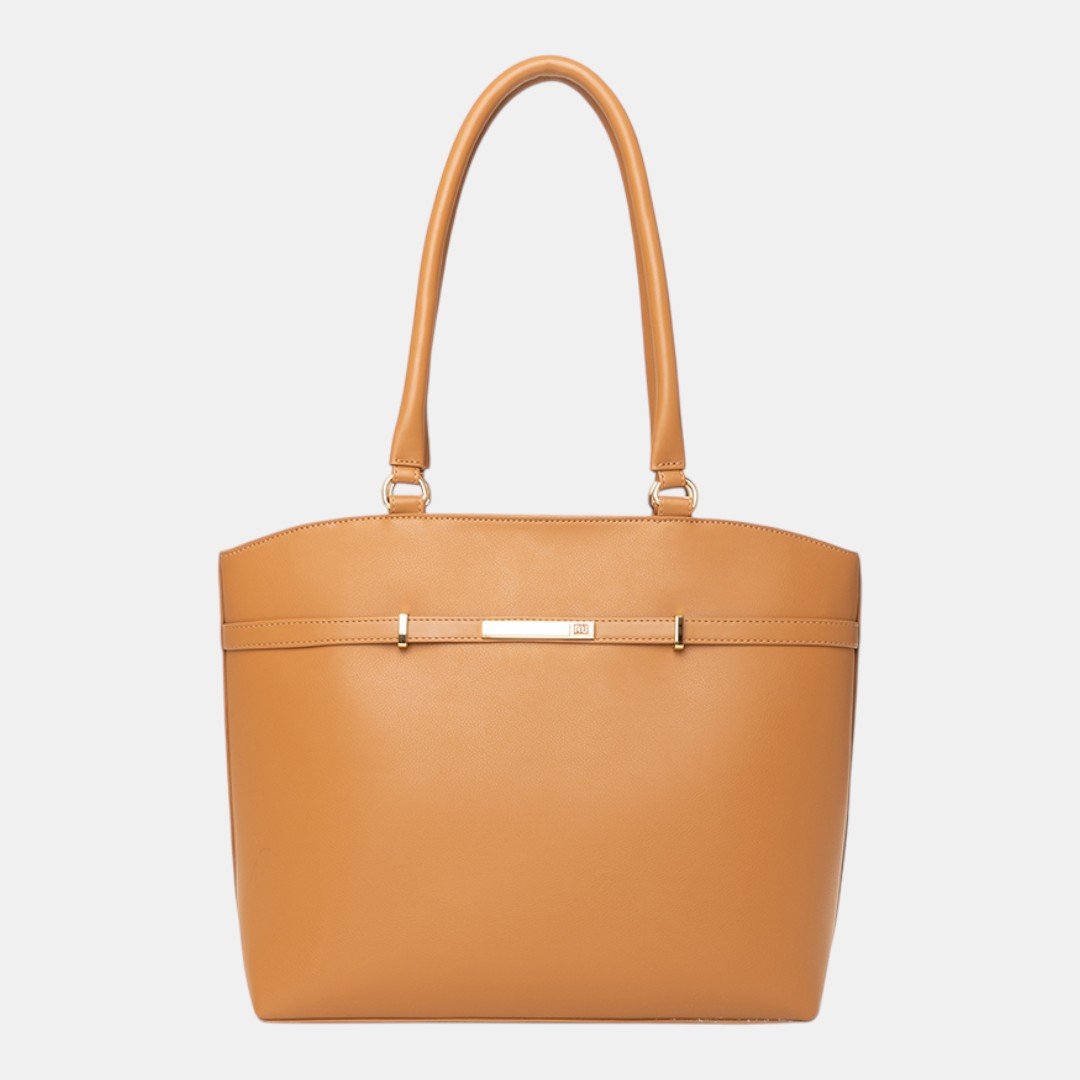 Bolsa Rafitthy Tote Classic Line Caramelo