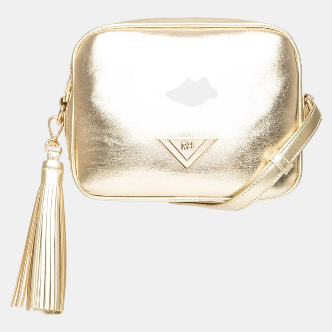 Mini Bolsa Rafitthy Camera Bag Tassel Chic Dourada