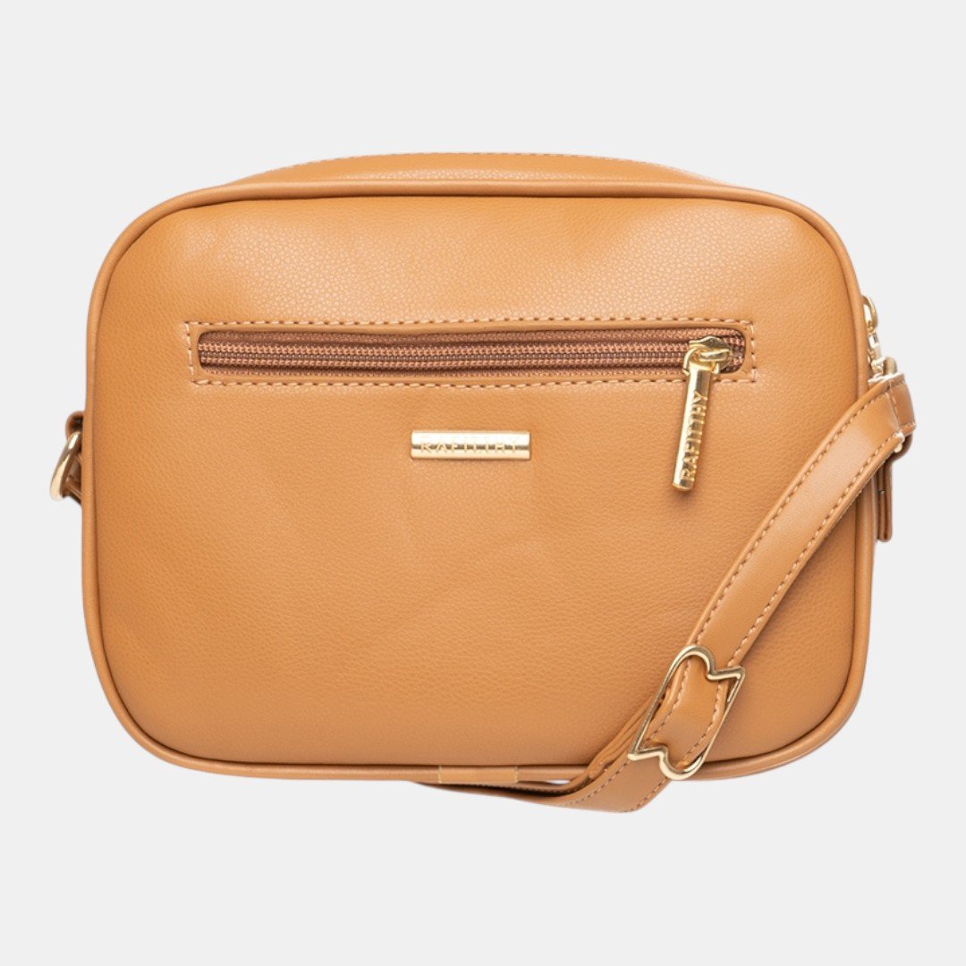 Mini Bolsa Rafitthy Camera Bag Tassel Chic Caramelo Bege 4
