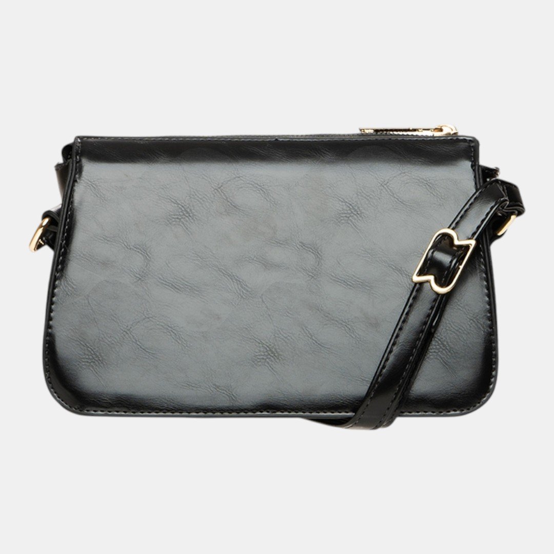 Bolsa Rafitthy Crossbody Tassel Glow Preta Preto 4