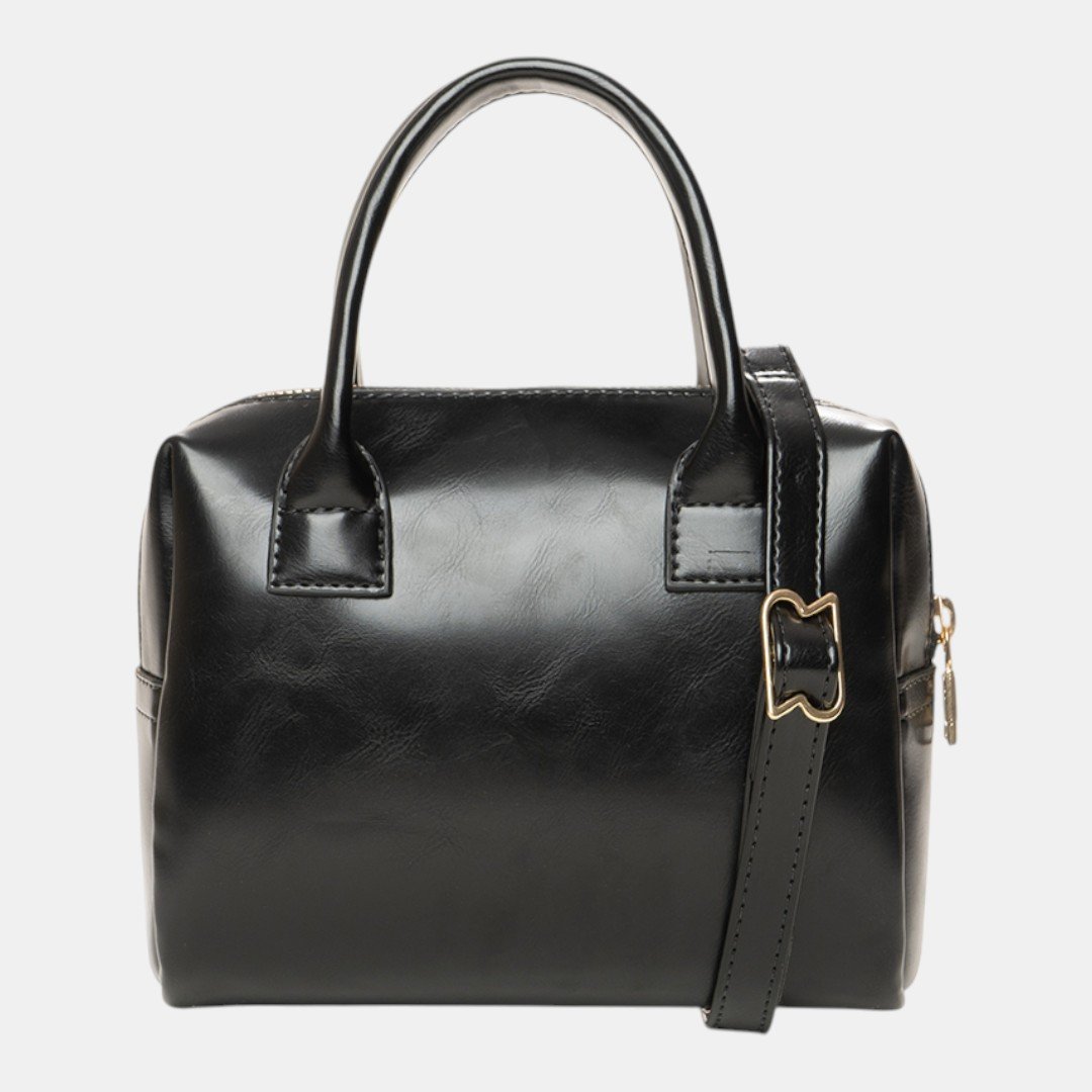 Bolsa Rafitthy Mini Bowling Luxe Preta Preto 4