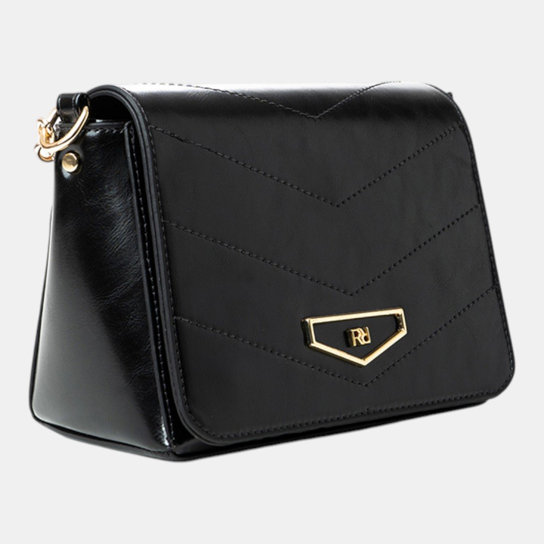 Mini Bolsa Rafitthy Crossbody Chain Glam Preta Preto 2
