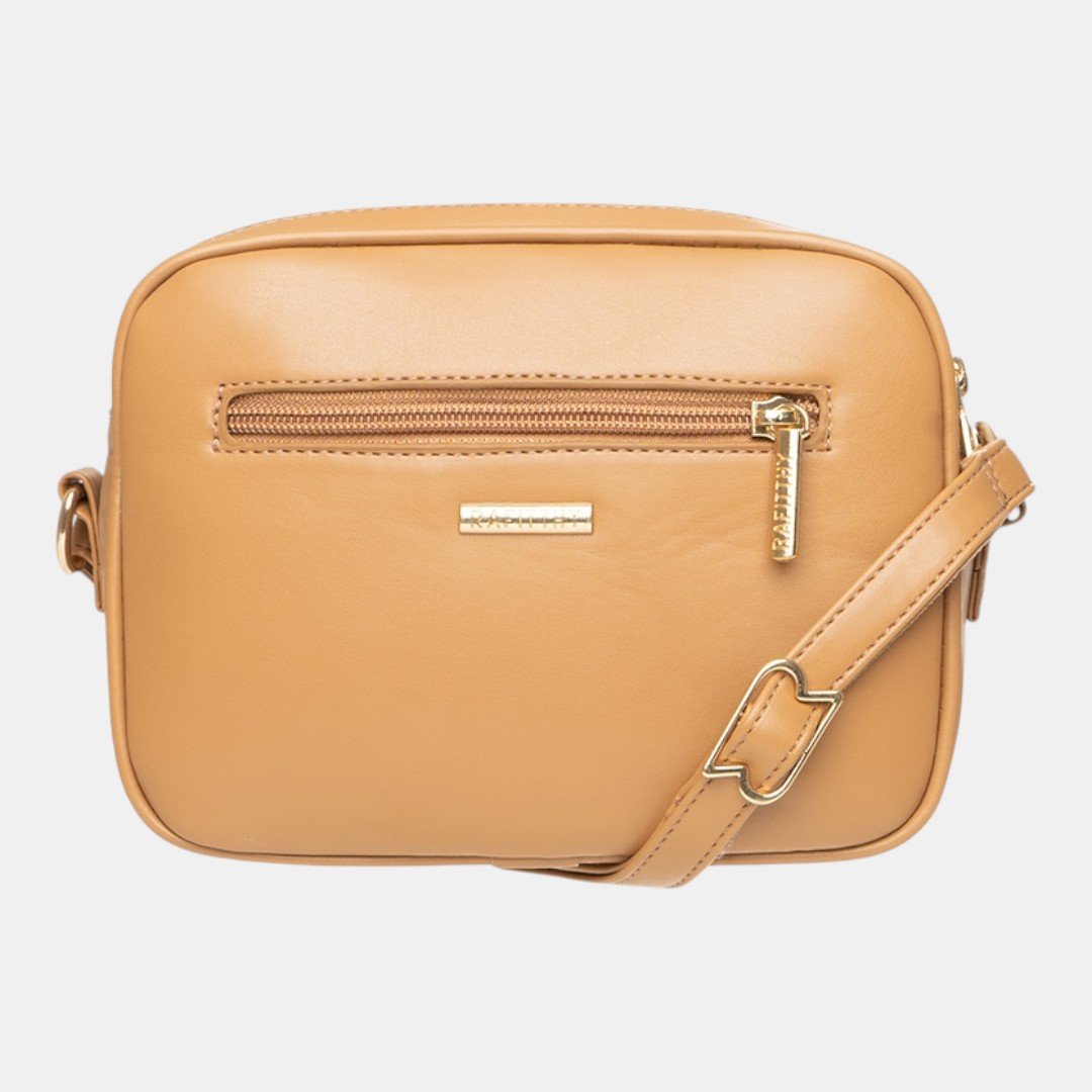 Mini Bolsa Rafitthy Camera Bag Tassel Chic Nude Bege 4