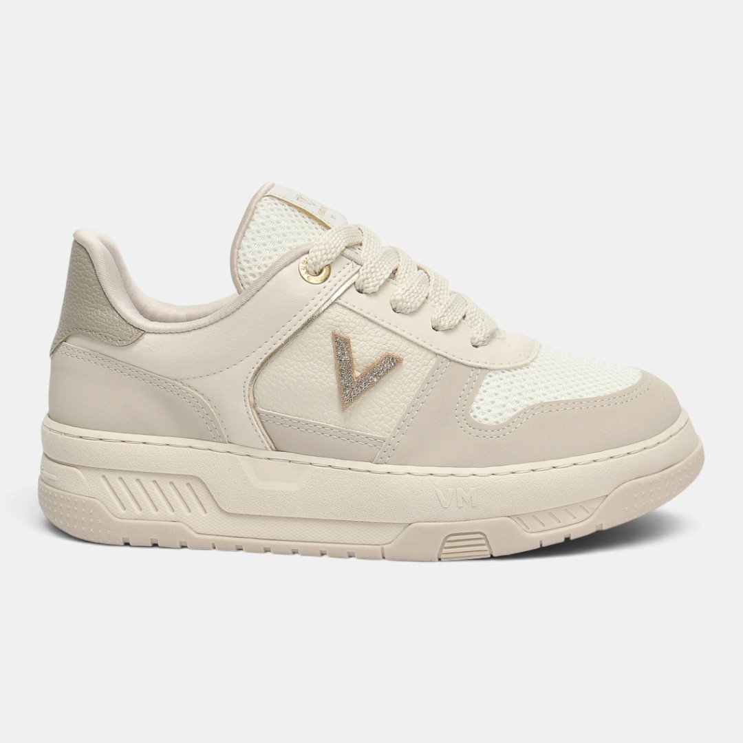 Tênis Via Marte Urban Shine Feminino Bege