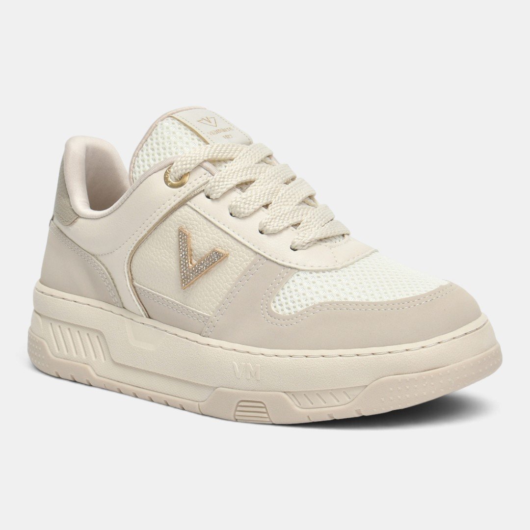 Tênis Via Marte Urban Shine Feminino Bege Bege 2