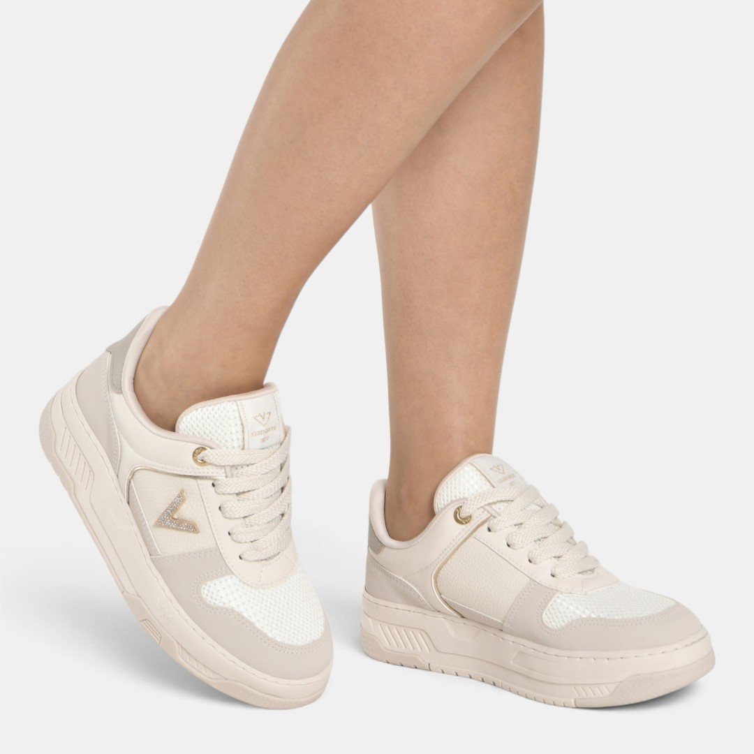 Tênis Via Marte Urban Shine Feminino Bege Bege 3