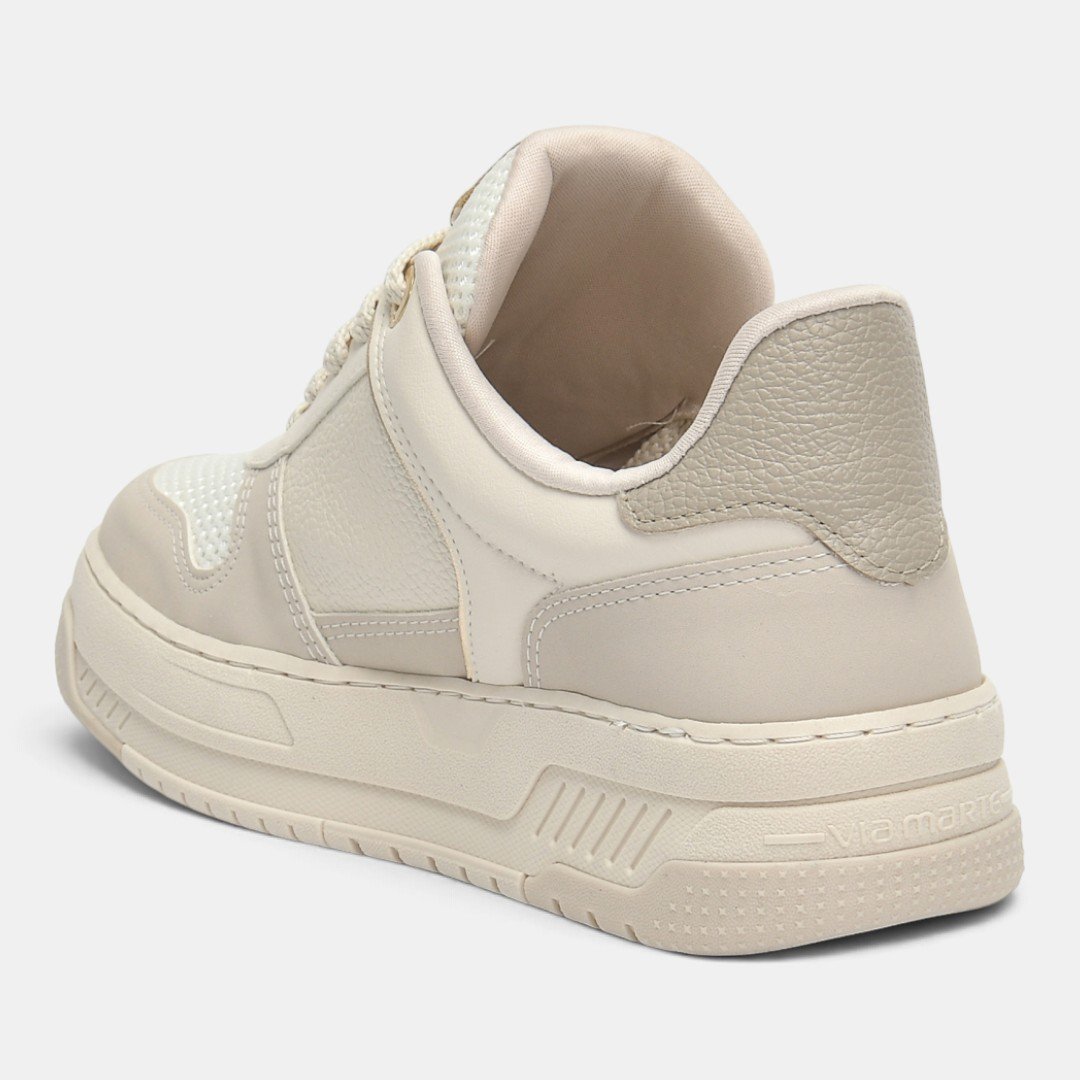 Tênis Via Marte Urban Shine Feminino Bege Bege 4