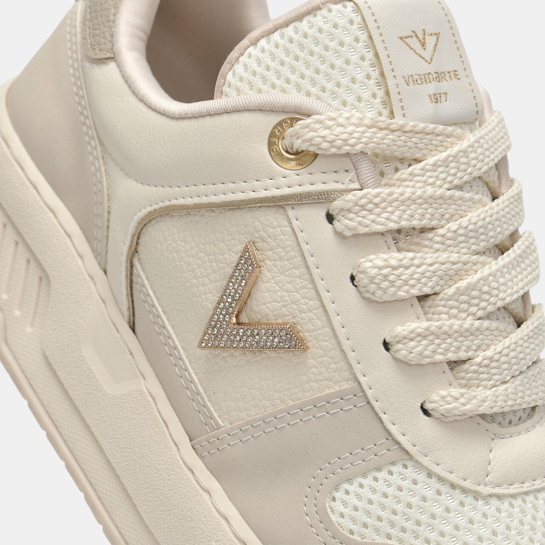 Tênis Via Marte Urban Shine Feminino Bege Bege 5