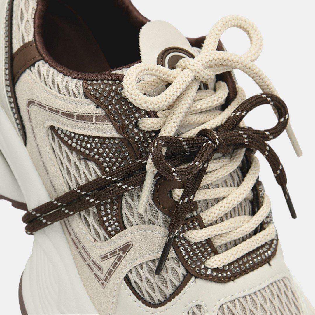 Tênis Via Marte Feminino Off White com Marrom Branco 3