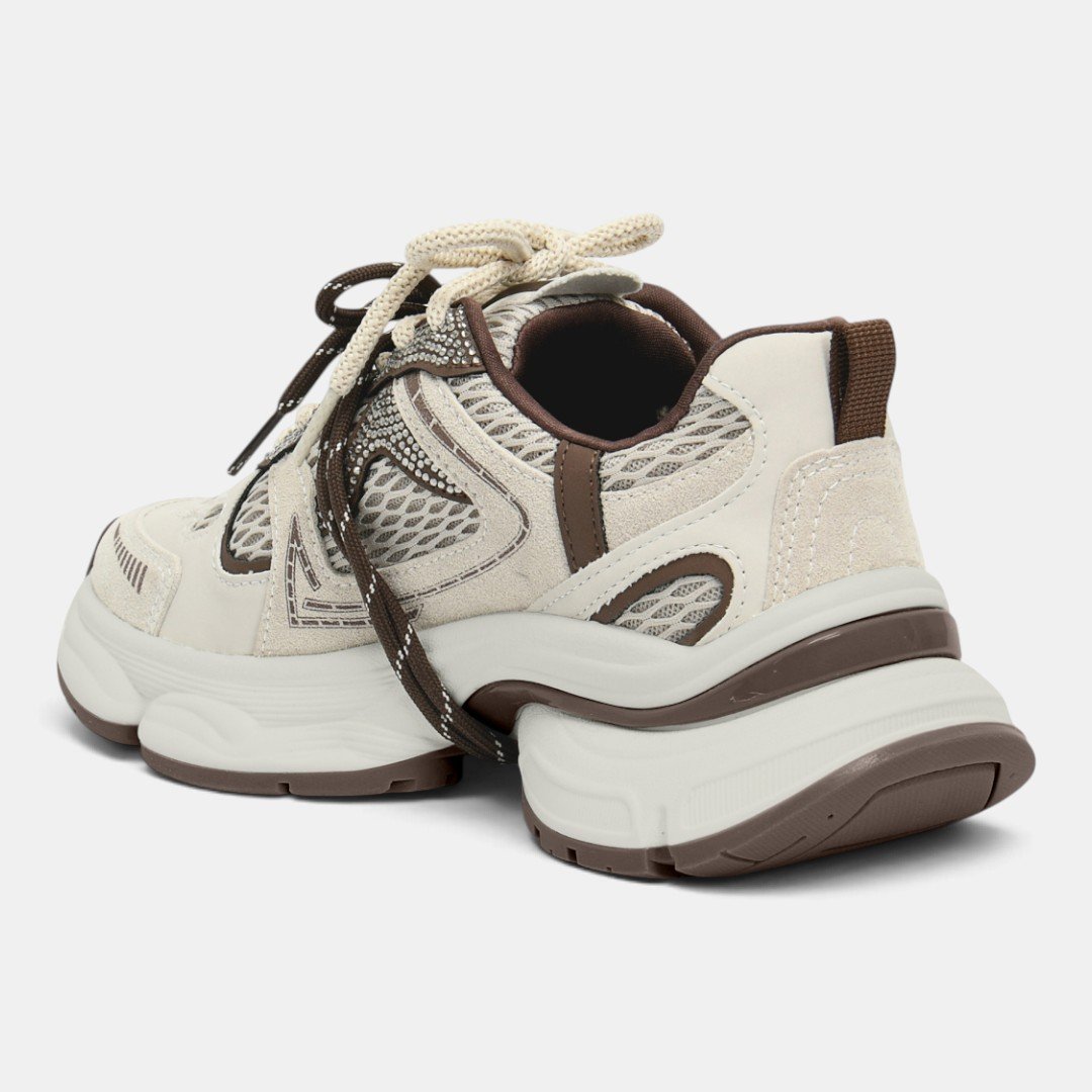 Tênis Via Marte Feminino Off White com Marrom Branco 5