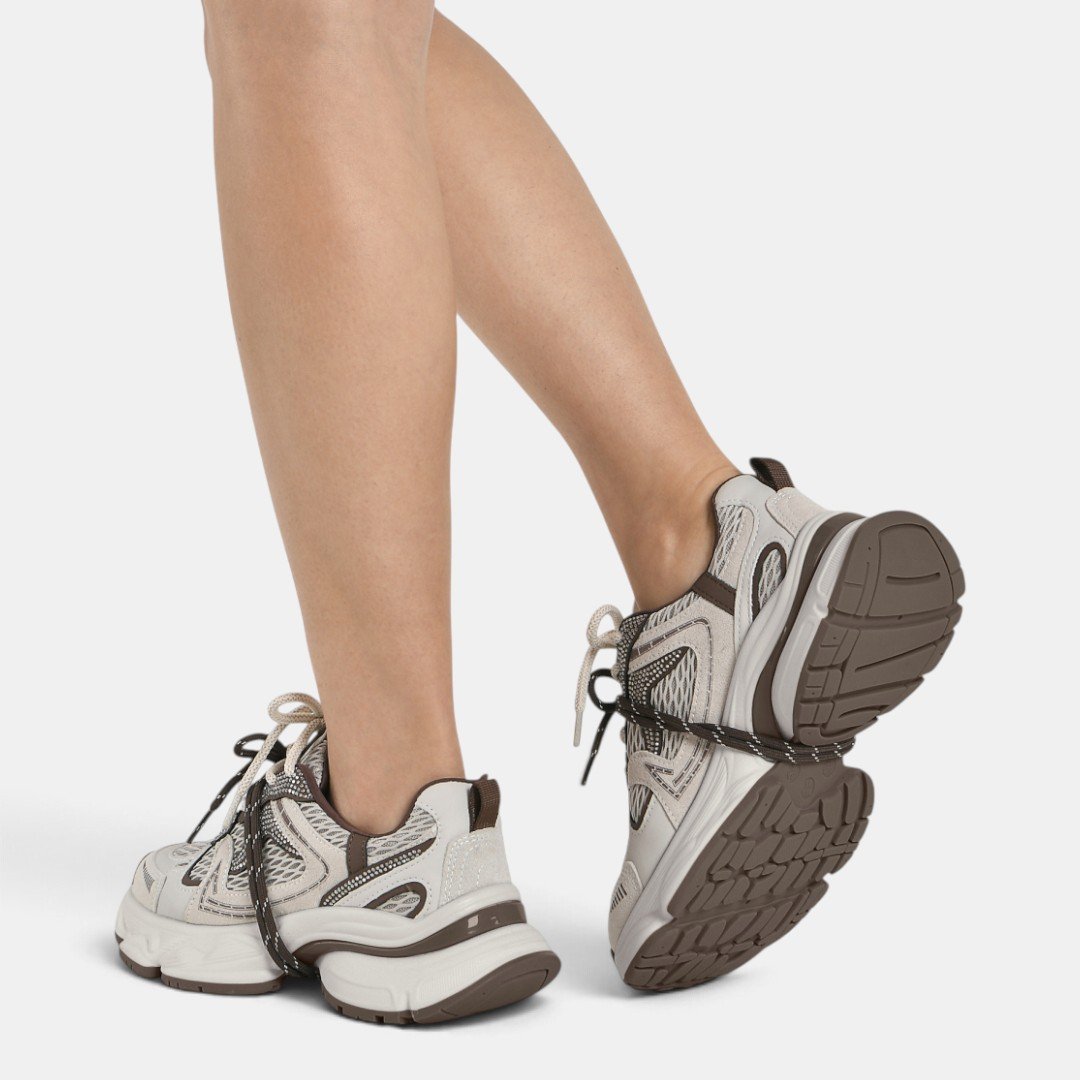 Tênis Via Marte Feminino Off White com Marrom Branco 6