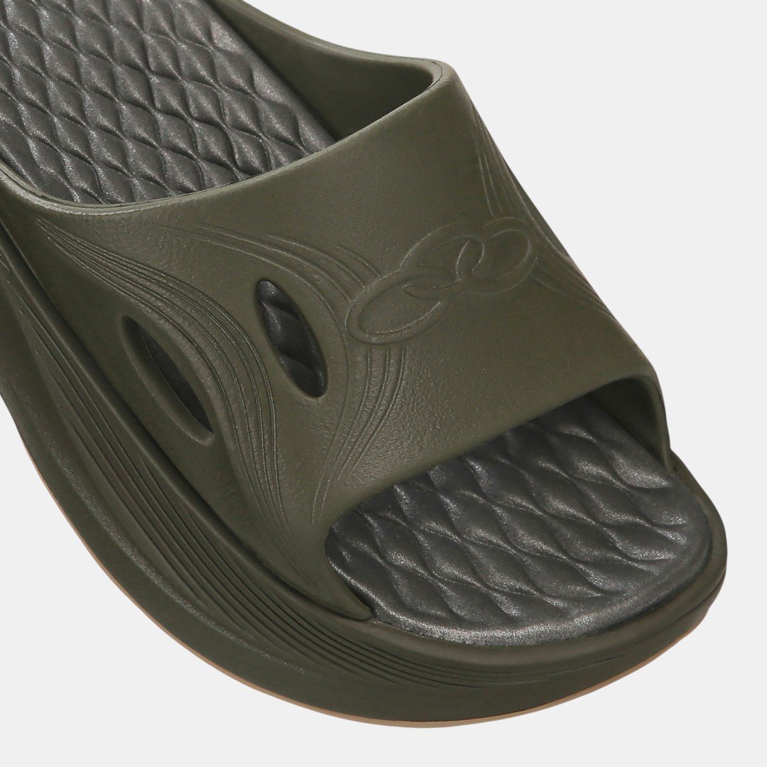 Chinelo Olympikus Pós Corre Verde Militar Verde 6