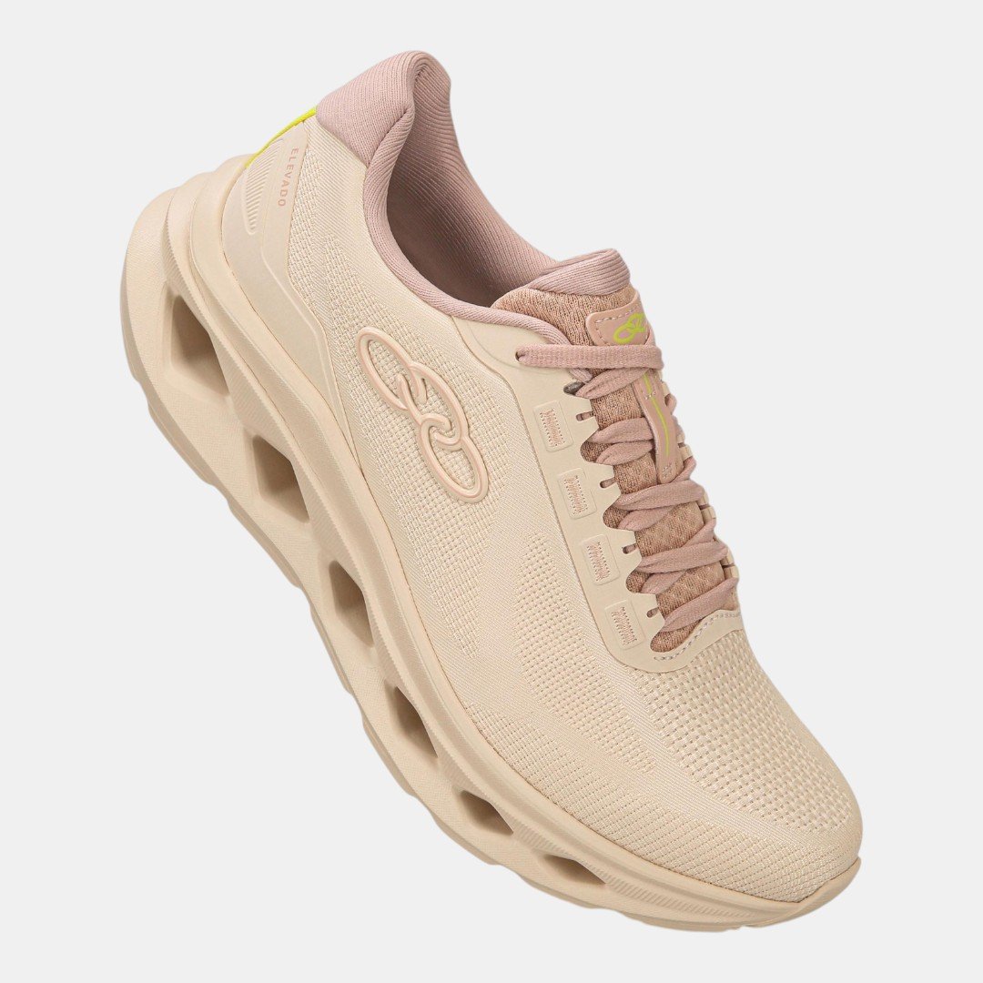 Tênis Olympikus Elevado Feminino Bege Branco 2