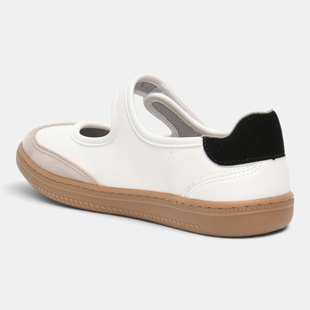 Tênis Via Marte Mary Jane Urban Trend Branco Branco 4