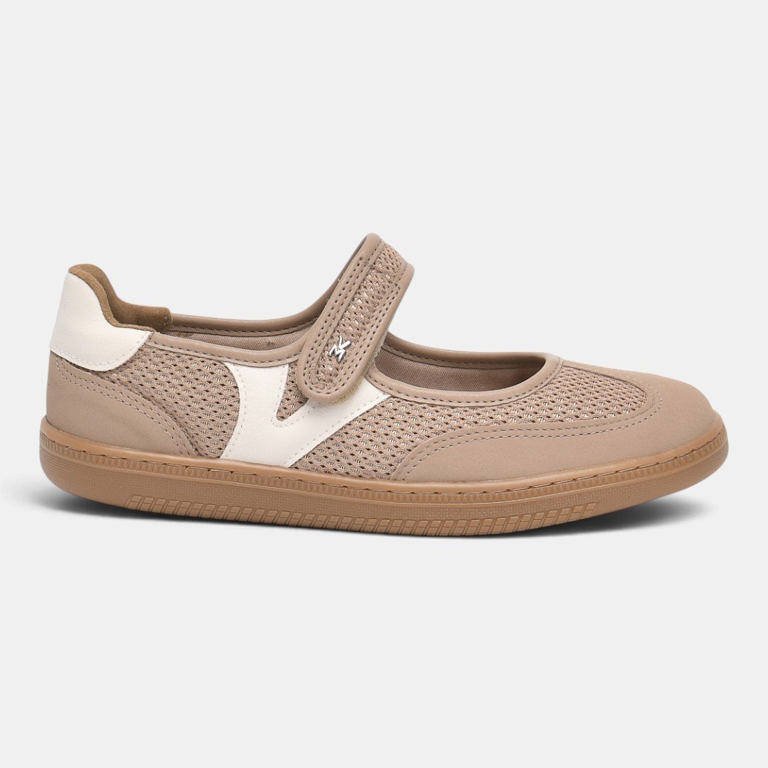 Tênis Via Marte Mary Jane Urban Trend Bege