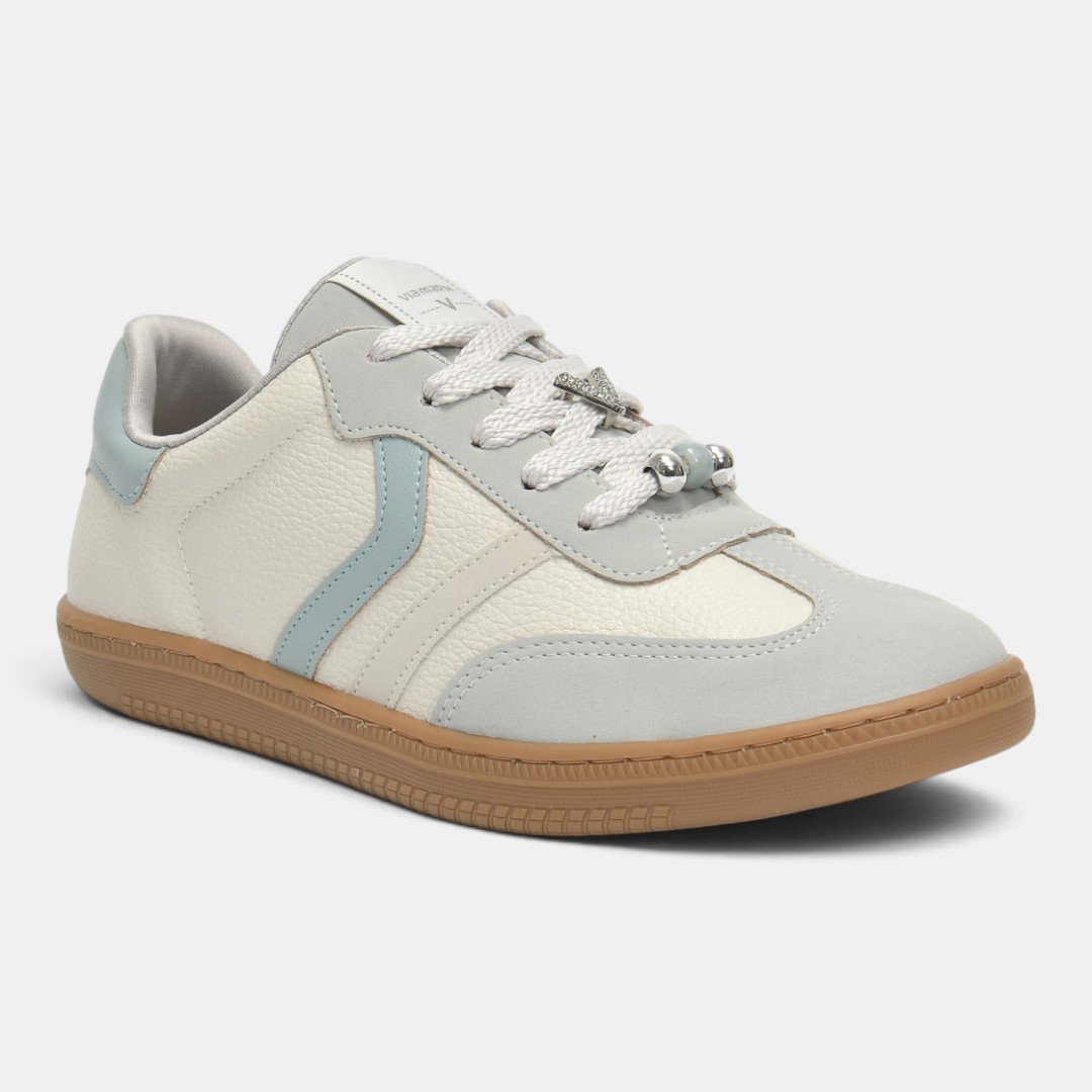 Tênis Via Marte Casual Urban Glow Off com Azul Branco/Azul 2