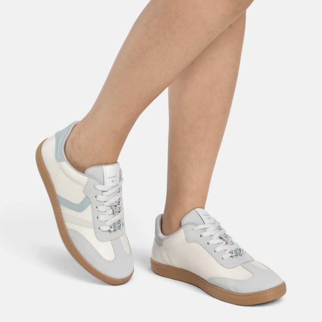 Tênis Via Marte Casual Urban Glow Off com Azul Branco/Azul 3