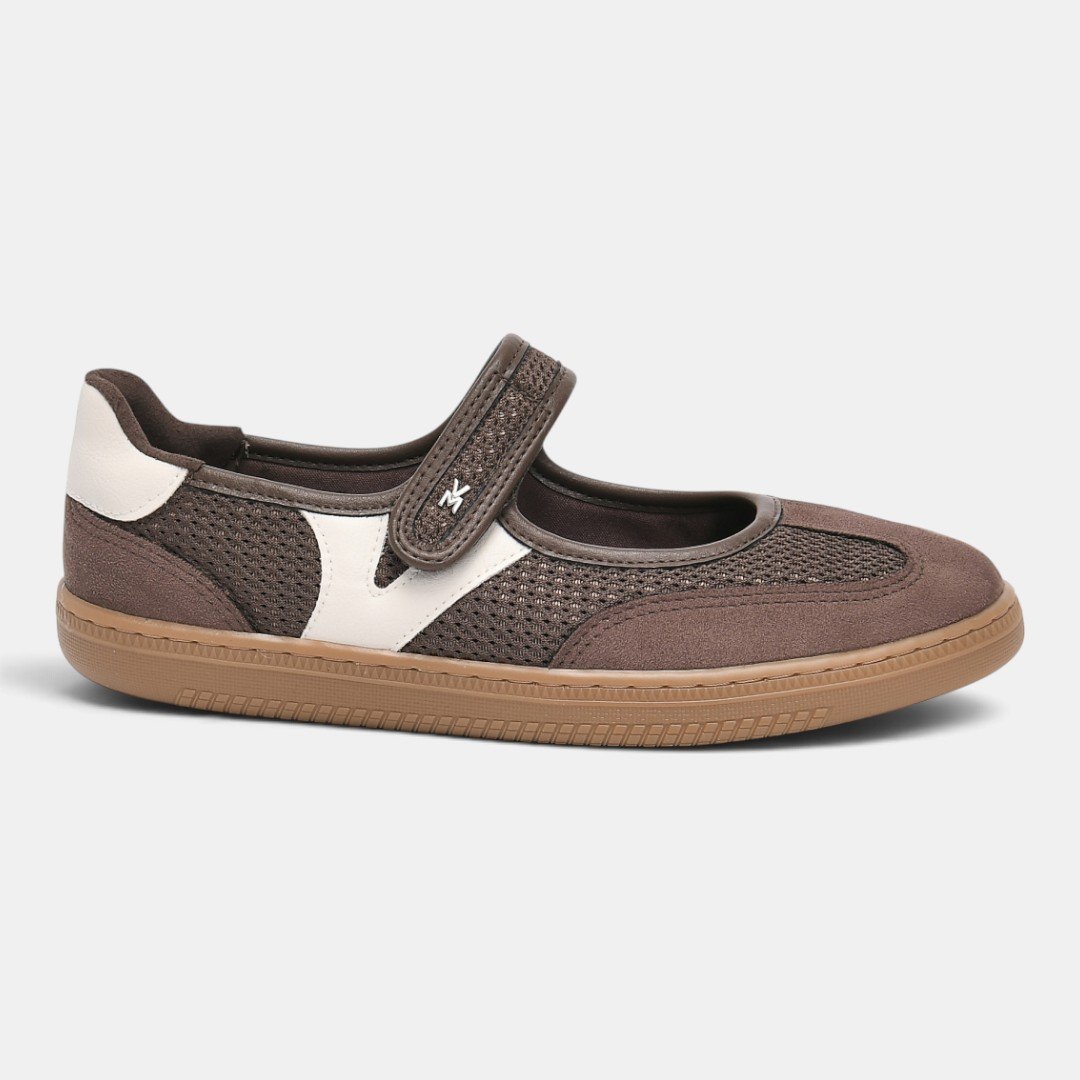 Tênis Via Marte Mary Jane Urban Trend Marrom