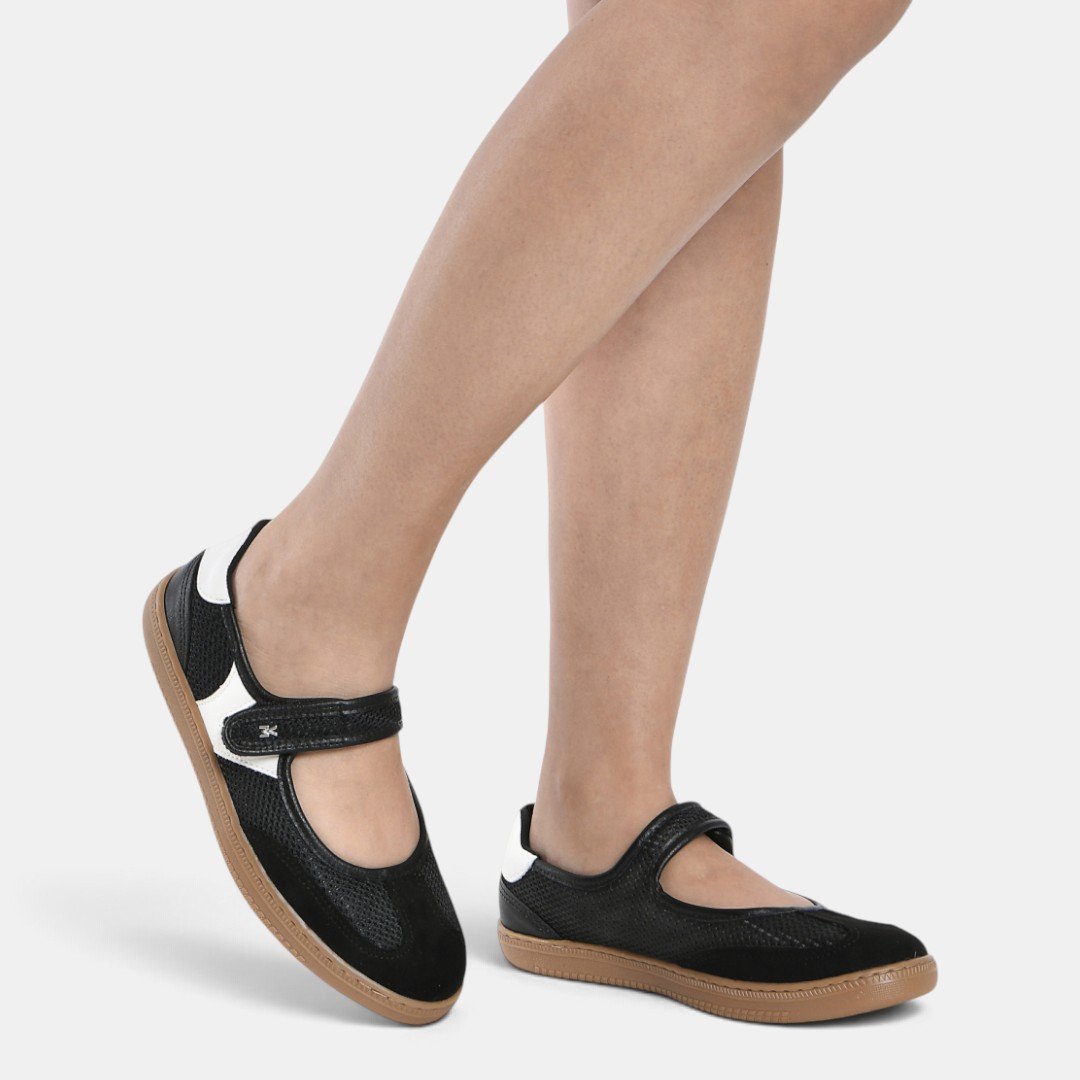 Tênis Via Marte Mary Jane Urban Trend Preto Preto 2