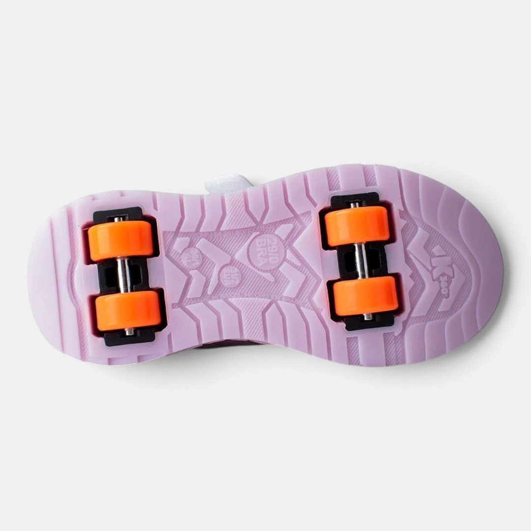 Tênis Infantil Kidy Roller Light Com Luz E Rodinha Branco Branco 2