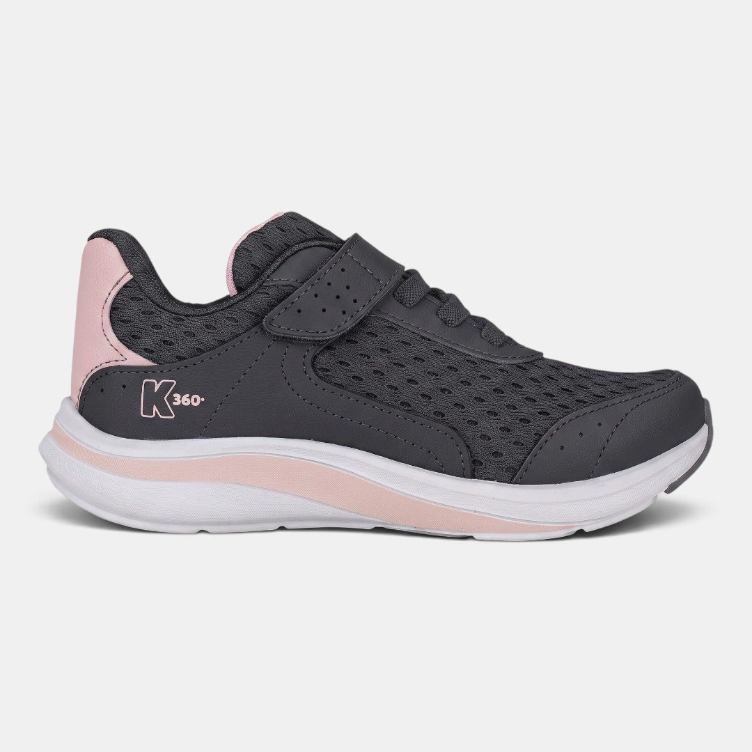 Tênis Infantil Kidy K360 Energy 2 Preto com Rosa