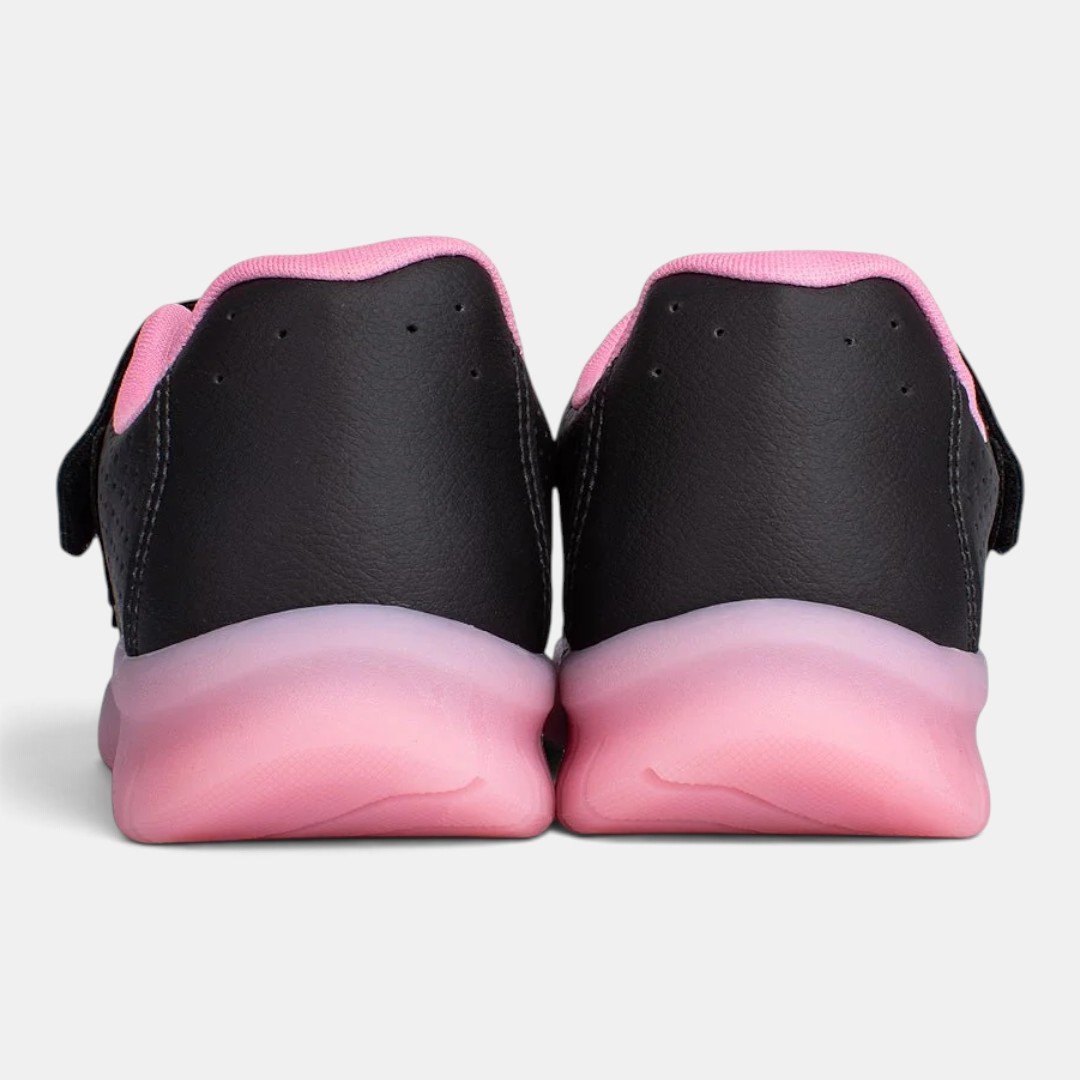 Tênis Infantil Kidy Light Fun Preto com Rosa Preto 4