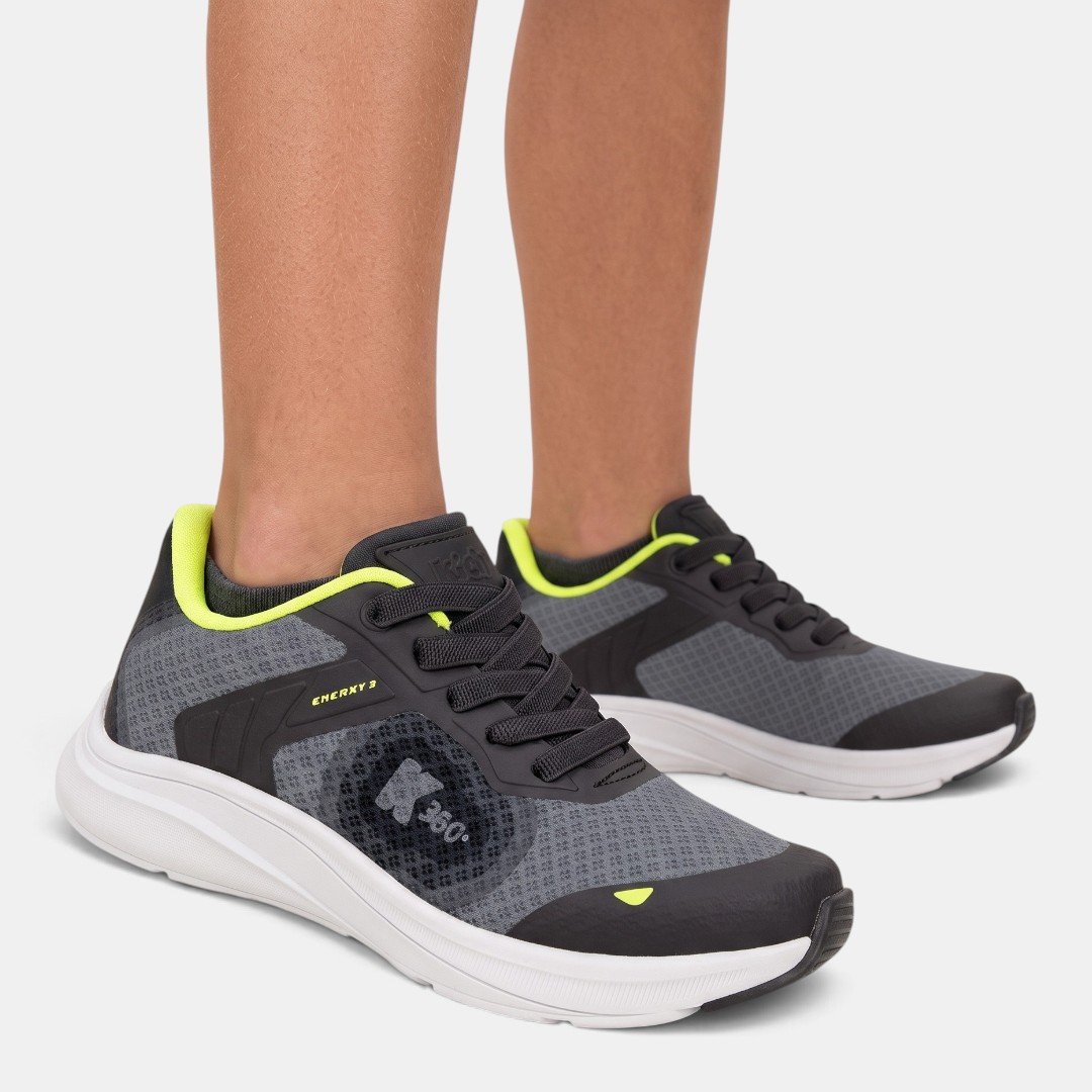 Tênis Infantil Kidy K360 Energy 2 Preto Preto 3