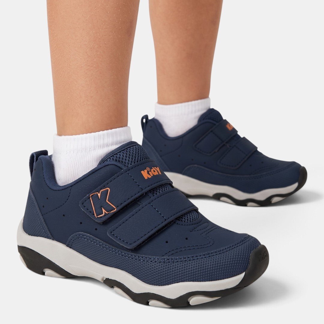 Tênis Infantil Kidy Play Respitec Com Carrinho Azul Marinho Azul 2