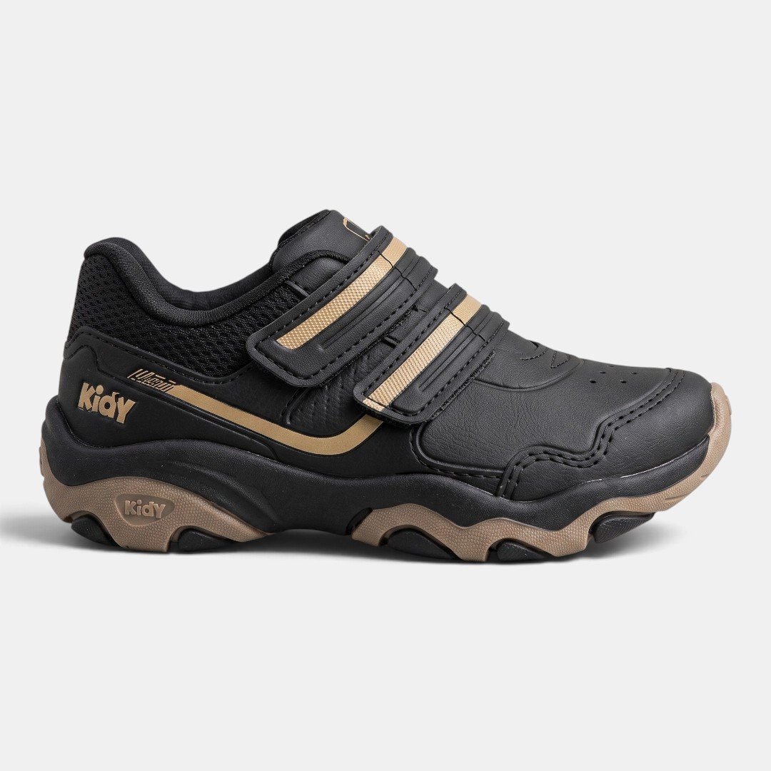 Tênis Infantil Kidy Play Respitec Preto Com Carrinho