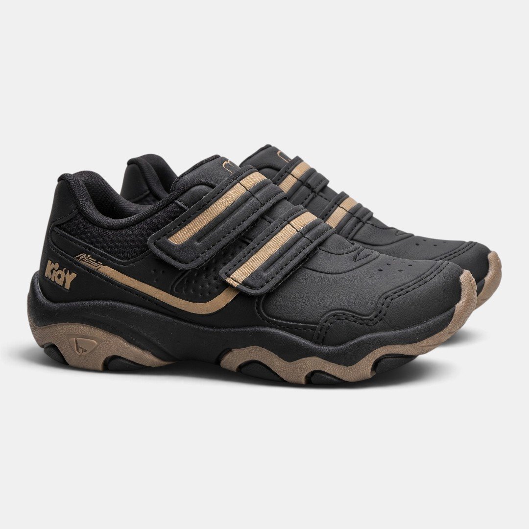 Tênis Infantil Kidy Play Respitec Preto Com Carrinho Preto 2