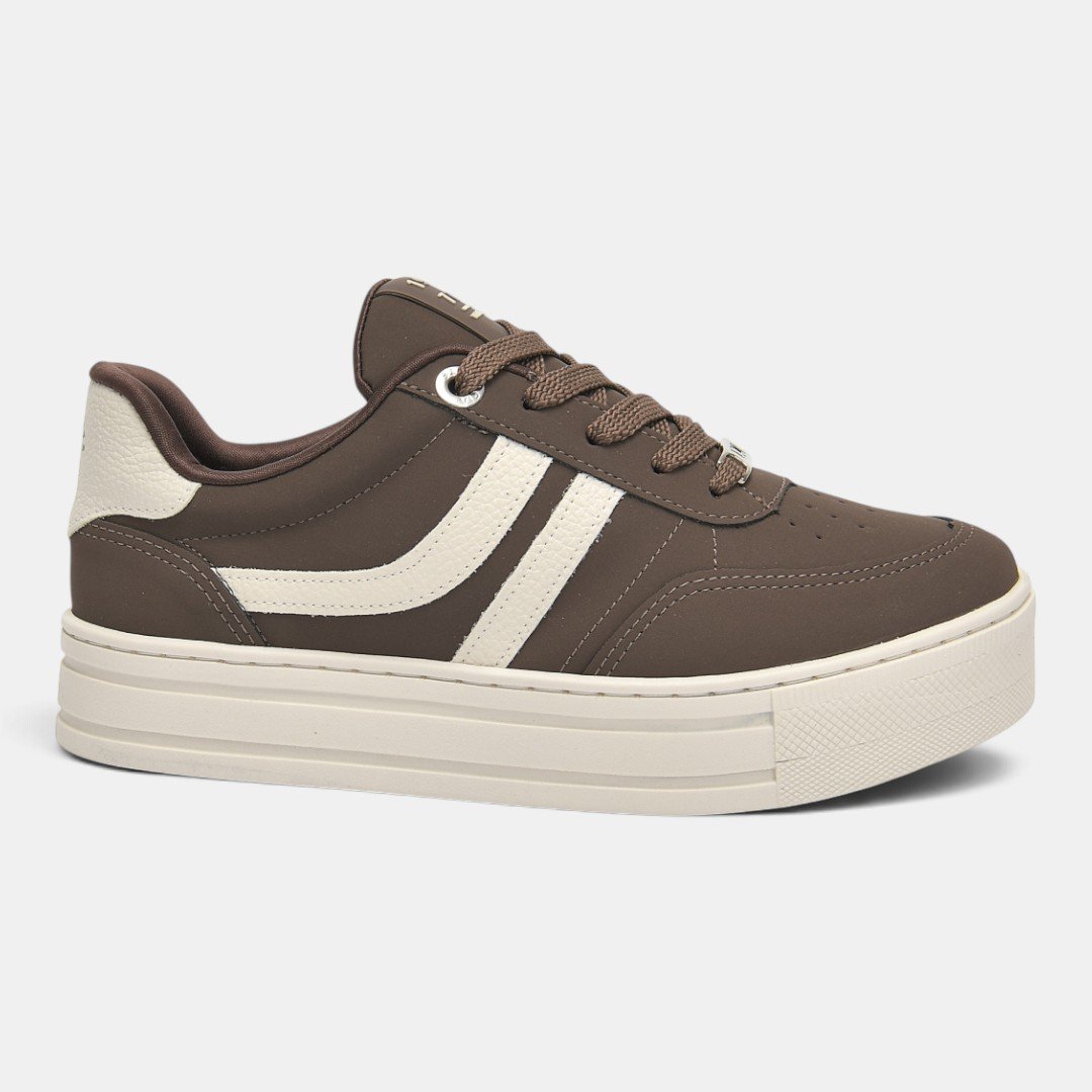 Tênis Via Marte Casual Platform Street Marrom